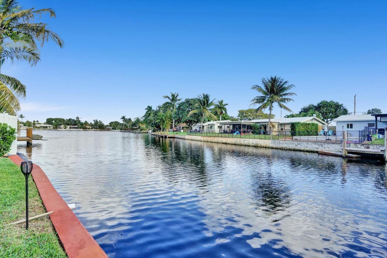 New! Waterfront Heated Pool & Jacuzzi 2 Mi To Beach - Fishing Pier Relaxing Spa & Hammock Форт-Лодердейл Экстерьер фото