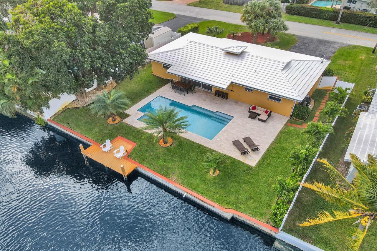 New! Waterfront Heated Pool & Jacuzzi 2 Mi To Beach - Fishing Pier Relaxing Spa & Hammock Форт-Лодердейл Экстерьер фото
