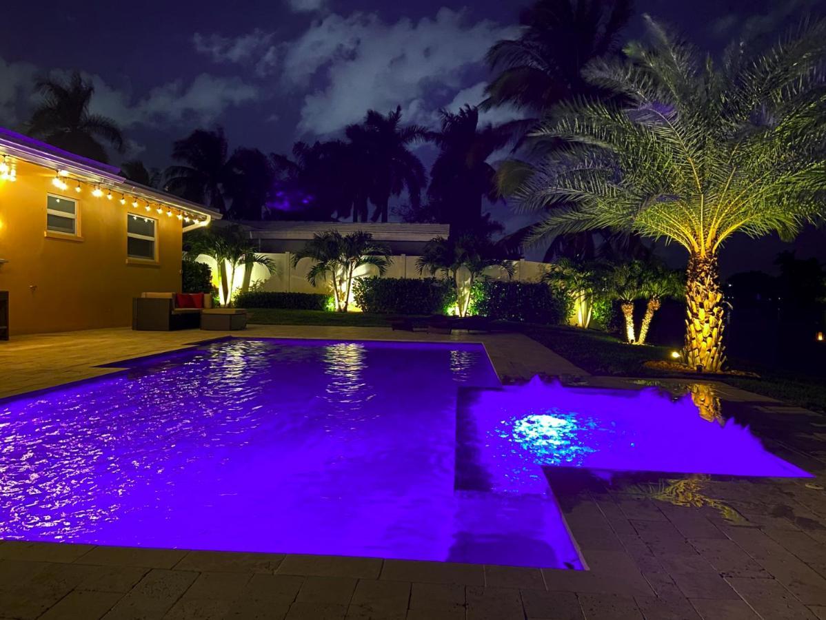 New! Waterfront Heated Pool & Jacuzzi 2 Mi To Beach - Fishing Pier Relaxing Spa & Hammock Форт-Лодердейл Экстерьер фото
