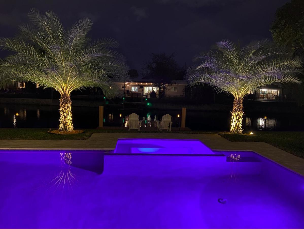 New! Waterfront Heated Pool & Jacuzzi 2 Mi To Beach - Fishing Pier Relaxing Spa & Hammock Форт-Лодердейл Экстерьер фото